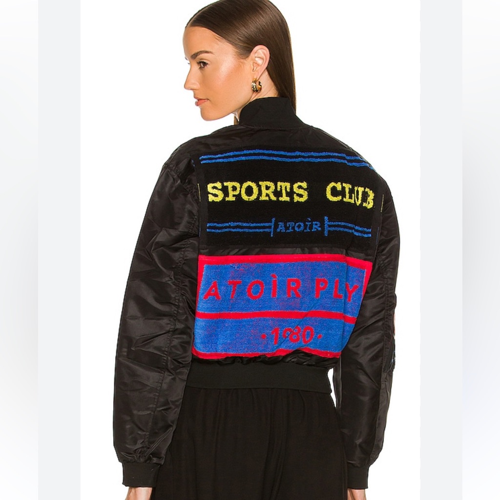 Atoir Sportsclub The Capitol Bomber Jacket In Black Color:Black